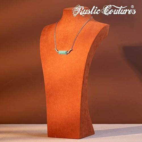Montana West Rustic Couture's Western Turquoise Necklace Jewelry for Women Cowgirl Vintage Necklace thumbnail 2