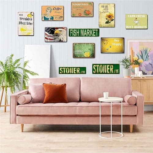 Fish Market Slim Tin Sign Street Funny Metal Sign Wall Decor for Bedroom Farm Home Bar Garage Man Cave Wall Art Gift 4" by 16" thumbnail 6
