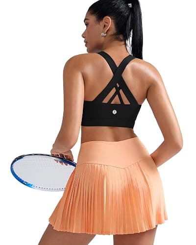 RUNNING GIRL Sports Bras for Women,Padded Strappy Sports Bras Criss-Cross Back Medium Support Sports Bras with Removable Cups thumbnail 7