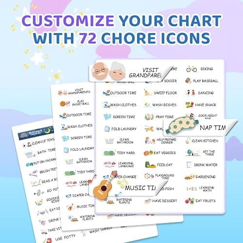 Routine Stickers Chore Stickers for Kids Chore Chart Routine Chart Reward Chart thumbnail 4
