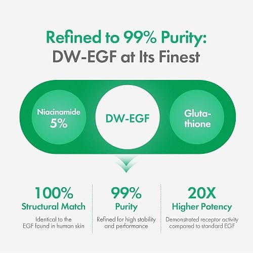 Easydew DW-EGF Melatoning Ampoule 5X - Hydrating Dark Spot Serum with Niacinamide & Glutathione for Uneven Skin - Fast Absorbing Day & Night Ampoule Korean Skin Care (Pump 0.27 fl oz, EGF 5X) thumbnail 5