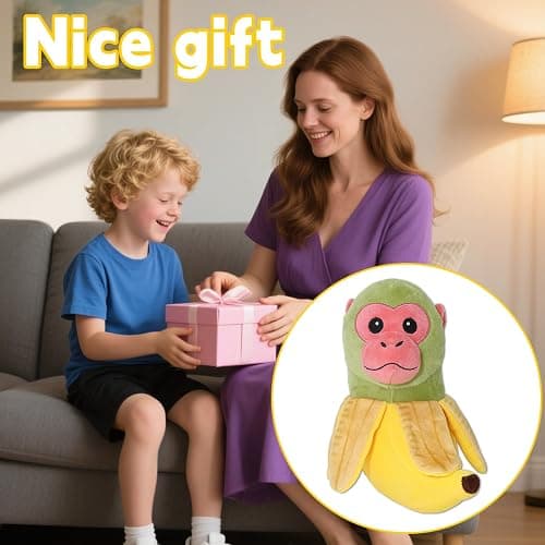 Italian Brainrot Plush,11 inch Chimpanzini Bananini Toy Gift,Cute Stuffed Figure Doll for Kids and Adults Inspired Plush Toy thumbnail 7
