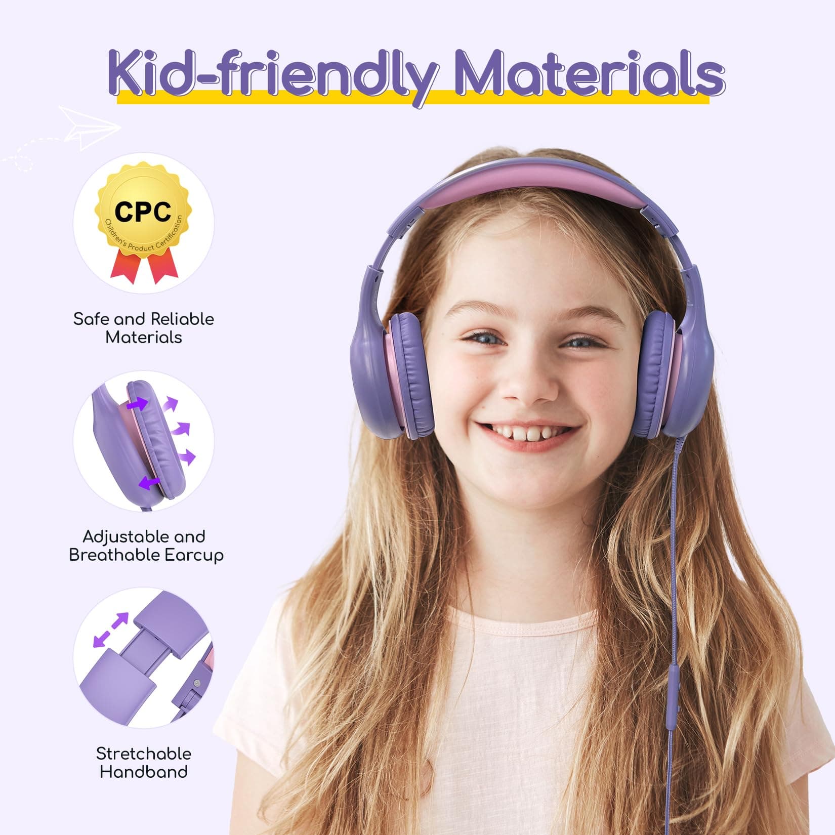 EarFun Kids Headphones Wired thumbnail 2