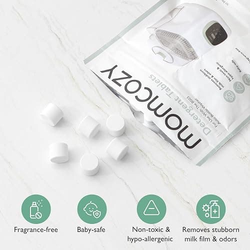 Momcozy KleanPal Pro Baby Bottle Washer & Momcozy Official Washing Block for Momcozy KleanPal Pro Baby Bottle Washer, 120 Tablets thumbnail 9