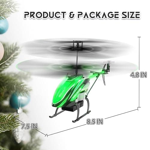 BUSSGO RC Helicopter, Remote Control Helicopter for Kids with 30Mins Flight(2 Batteries), 7+1 LED Light Modes, Altitude Hold, RC Toys for Boys Girls thumbnail 9