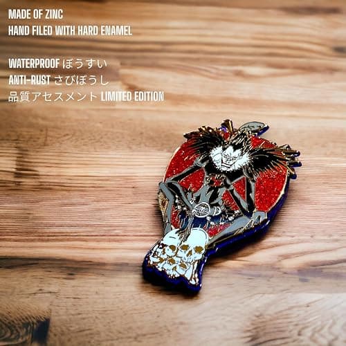 Ryuk Enamel Pins - Japanese Anime Ryuk & Kira Pins - Keychain & Merch thumbnail 4