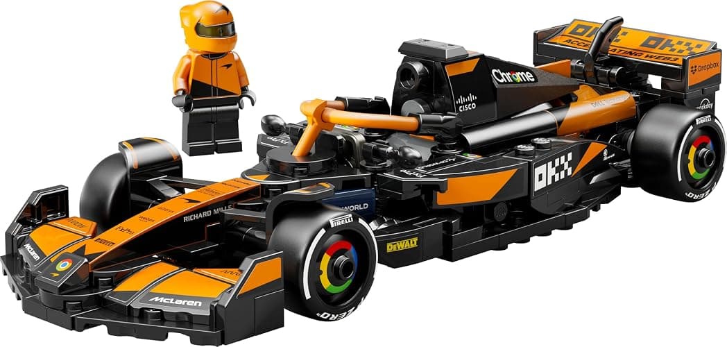 LEGO Speed Champions McLaren F1 Team MCL38 Race Car Toy - Model Kit w/a Collectible Formula 1 Driver Minifigure - Gift for 10+ Year Old Boys, Girls and Adult Motorsport Fans - 77251 thumbnail 11