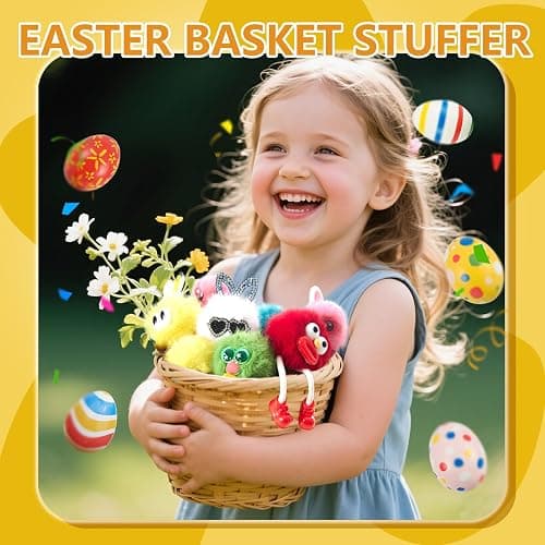 30PCS Party Favors Kids Keychains - Fun Keychain Cute Birthday Goodie Bags Stuffers for Kids Fuzzy Plush Keychain Bulk Monster Keychains Classroom Prizes Elementary Key Chains Bulk Treasure Box Toys thumbnail 5