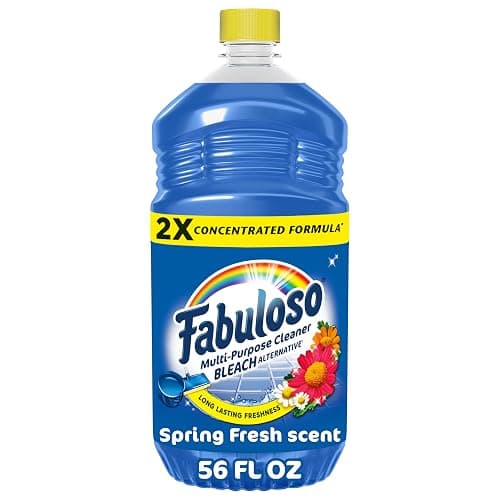 Fabuloso 2X All-Purpose Cleaner, Spring Fresh Scent, 56 fl oz | No Rinse Floor Cleaner, Long-Lasting Freshness, All-Purpose Cleaner, Concentrated Formula, Everyday Cleaning, Multi-Surface - Image 1