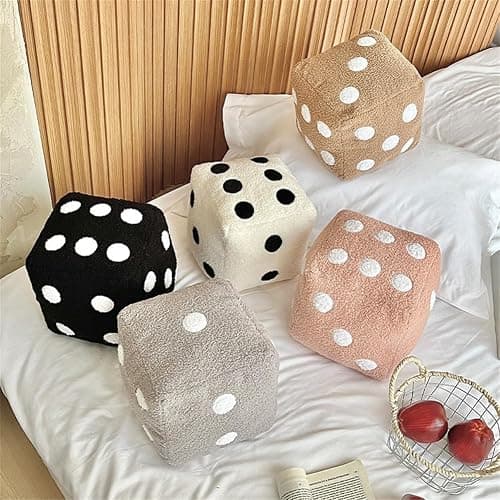 SPIOKLFD Dice Plush Pillow,Cute Plush Dice Toy,Plush Stuffed Dice Toys,Creative and Fun Simulation Cube Pillow Fill Soft Sofa Cushion,Perfect for Learning and Gaming Nights Creative Home Decoration thumbnail 6