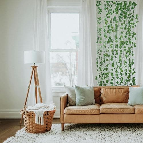 Freyalife Fake Vines for Room Decor(12 Pack 84 Feet) Aesthetic Artificial Plant Ivy Leaves Hanging Greenery Garlands for Home Bedroom Wall Wedding Christmas Party Office Patio Outdoor Garden Décor thumbnail 6