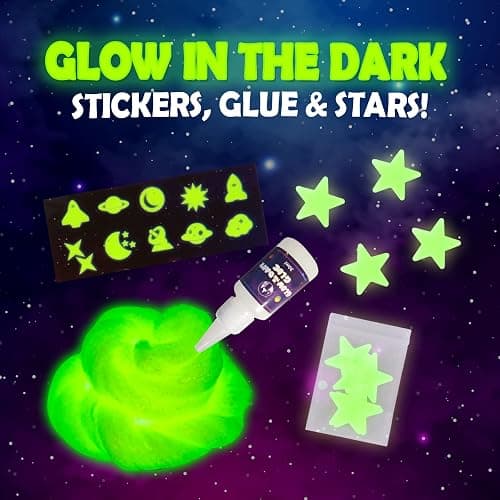 Original Stationery Galaxy Slime Kit - Cosmic Crafting Fun for Kids Ages 8-12 - DIY Space-Travel Craft - Make Your Own Slime Kit - Multicolor thumbnail 2