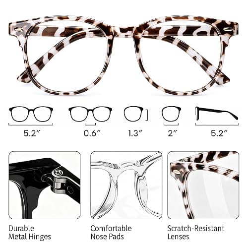 Gaoye Blue Light Glasses for Woman 3 Pack | Half Round, Screen-Ready Computer Glasses Style with UV Protection Coating thumbnail 4