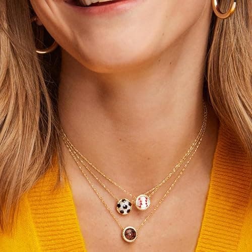 Kendra Scott Soccer Short Pendant Necklace, Fashion Jewelry for Women - GOLD thumbnail 4