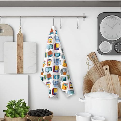 KTYHD Fishing Sardine Kitchen Towels - Sardines Tinned Fish Decor, Coastal Beach Fish Kitchen Bathroom Towels Decorative Set of 2 - Fishing Sardines Themed Gifts thumbnail 6