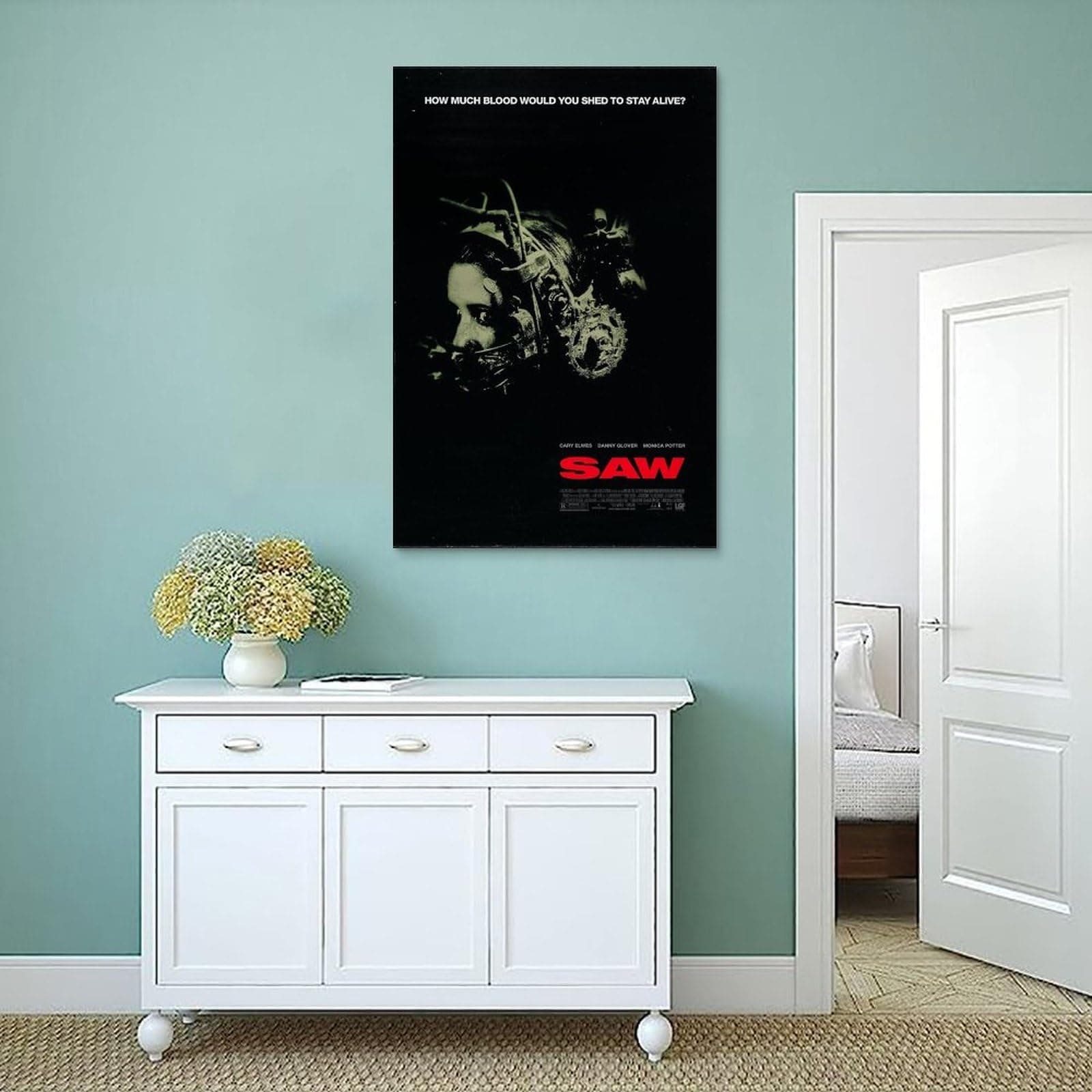 Horror Movie Saw Poster Poster Canvas Painting Wall Art Picture Home Decor Print For Bedroom Living Room Dorm Study Bar Office 12x18inch(30x45cm) thumbnail 4