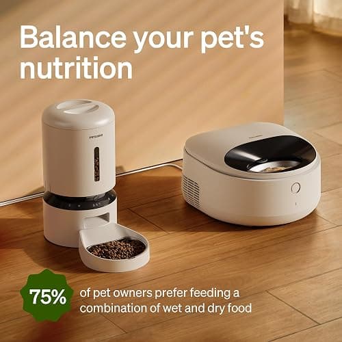 PETLIBRO Automatic Cat Feeder Wet Food with Stainless Steel Bowl, Refrigerated Auto Cat Feeder with Semiconductor Cooling, 3 Fresh Meals for 3 Days, App-Controlled Pet Food Dispenser, Easy to Clean thumbnail 7