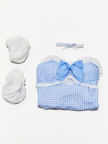 haikyuu Women Retro Swimsuit Blue Checkered Tummy Control One Piece Swimsuit Cute Swimwear thumbnail 7