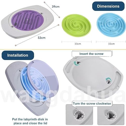 Balance Board for Kids, 20 inch Maze Rocking Seesaw with 2 Balls, 3 Replacement Labyrinth Boards, Toddler Wobble Board for Sensory Training, Non-Slip Pedals, Max Load 130 Lbs thumbnail 6
