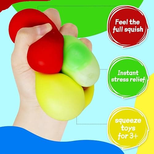 Mini Stress Cubes – Bulk Sensory Fidget Toys for Classrooms, Party Favors & Anxiety Relief – Slow Rising, Non-Toxic Desk Toys for Kids/Adults thumbnail 4
