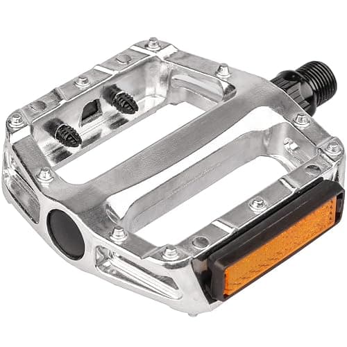 AVASTA Bike Pedals, Aluminum Alloy Bicycle Pedals with Reflector for Mountain Bike Road Bike and Other Bicycles,Threads Size 9/16 Inch - Image 1