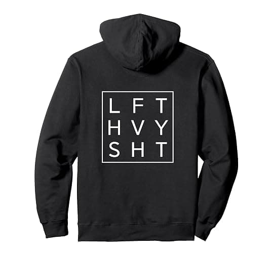 Gym - LFT HVY SHT - Lift Heavy Stuff Weight Lifting Workout Pullover Hoodie - Image 1