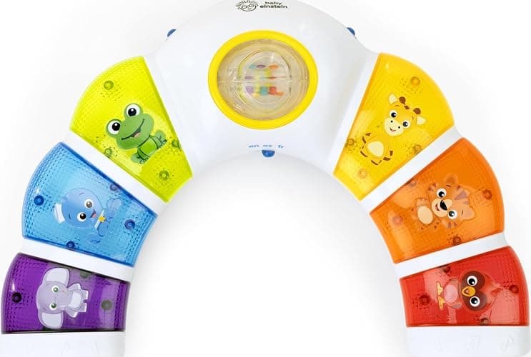 Baby Einstein Glow & Discover Light Bar Musical Toy, Activity Station, Sitting Up and Tummy Time Toy, Color and Animal Learning Toy, Infant Ages 3 Months+ - Image 1