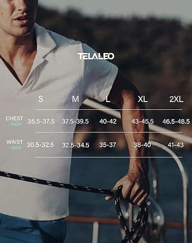 TELALEO 4/5 Pack Mens Polo Shirts Quick Dry Short Sleeve Golf T Shirt Performance Moisture Wicking Casual Workout thumbnail 6