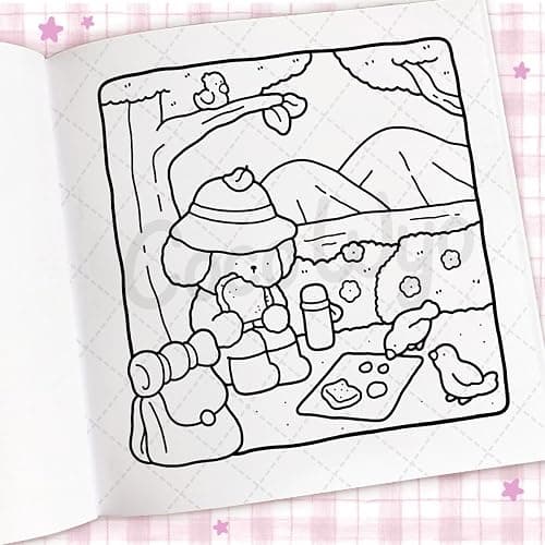 Cozy Days: A cute and comfy colouring book (Coco Wyo) thumbnail 4
