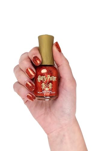 Orly x Harry Potter Prisma Nail Polishes | Enchanting Gryffindor, Ravenclaw, Slytherin & Hufflepuff House Colors | Shimmery Nail Lacquers that Glitter and Glow 0.6fl oz (Gryffindor) thumbnail 3