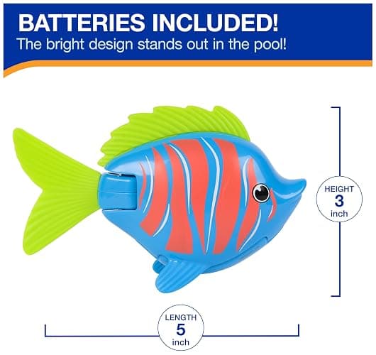 SwimWays Rainbow Reef Fish Toy, Kids Swimming Accessories & Water Toys, Learn to Swim Pool Toys for Kids Ages 5 & Up, Batteries Included, Guppie Goldberg thumbnail 5