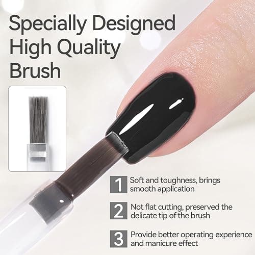 Born Pretty Gel Top Coat,15ml Gloss Base and Top Coat Set, No Wipe Super Top Gel Not Chip or Peel and Long Lasting Base Gel Top Gel for Nail Art thumbnail 6