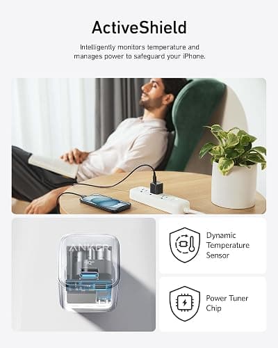 Anker USB C Charger Block 20W (Nano Pro), PIQ 3.0 Compact Fast Charger for iPhone 17/16/15/14/13 Series, Galaxy, Pixel 4/3, iPad (Cable Not Included) thumbnail 5