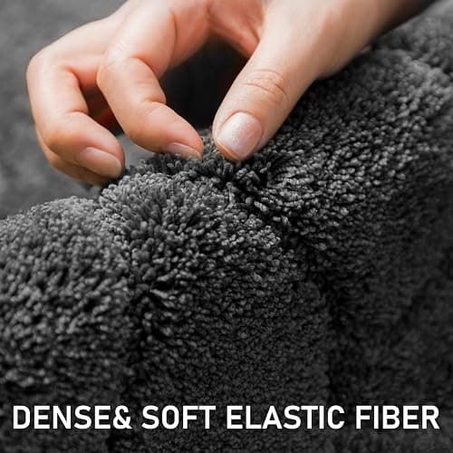 BSICPRO Large Dog Door Mat for Mud Paws, 24x59 Absorbent Dirt Trapper Long Door Mat, Non-Slip Washable Mud Mat for Dogs, Microfiber Soft Pet Rug Mat for Entryway, Dog Paws, Patio (Charcoal) thumbnail 2