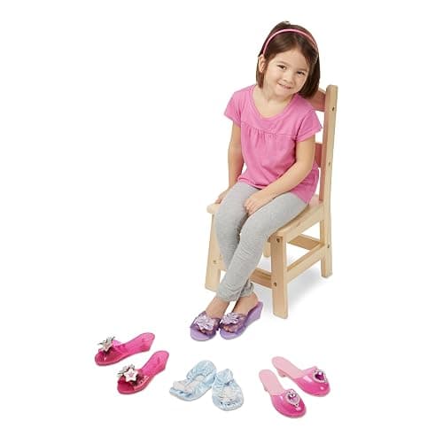 Melissa & Doug Costume Role Play Collection - Step in Style! Dress-Up Shoes Set (4 Pairs) thumbnail 3