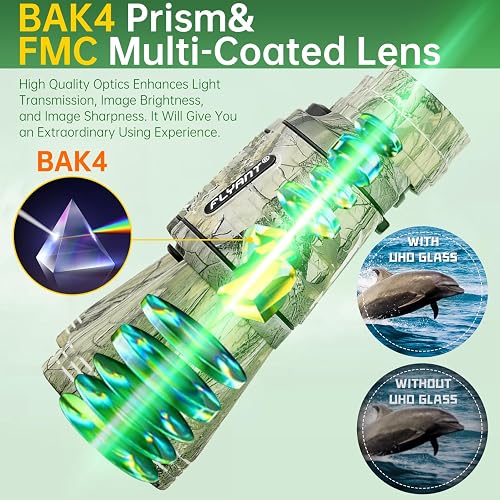 20x50 High Powered Binoculars for Adults, Waterproof Binoculars with Low Light Vision for Bird Watching Hunting Camping Travel Cruise Hiking Sports Stargazing, Unique Gifts for Men thumbnail 8
