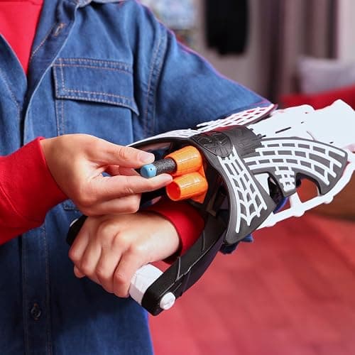 SPIDER-MAN Marvel Symbiote Tri-Shot Blaster & Mask, Role Play Gauntlet & Mask for Costume Additions, Super Hero Toys for Kids Ages 5+ thumbnail 4