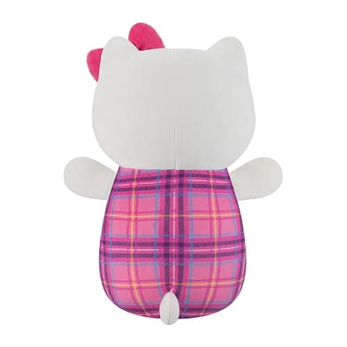Squishmallows Original Sanrio 10in Plaid Hello Kitty HugMees – Ultrasoft Official Jazwares Plush (Medium-Sized) thumbnail 5