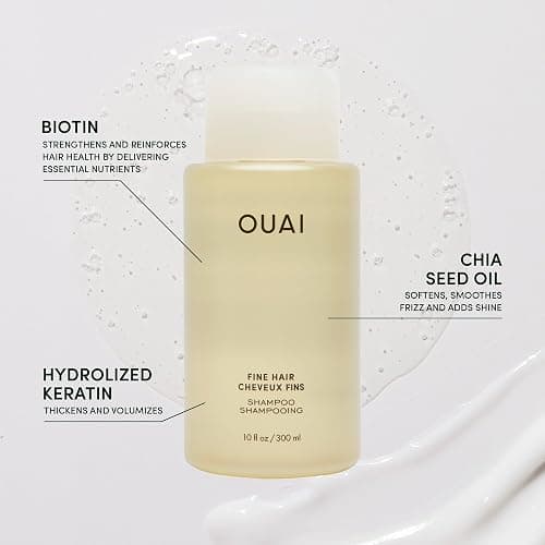 OUAI Fine Hair Shampoo, Conditioner, and Treatment Masque Set - Volumizing, Strengthening, Repairing - 3 Count (10oz Shampoo, 10oz Conditioner, 8oz Masque) thumbnail 3