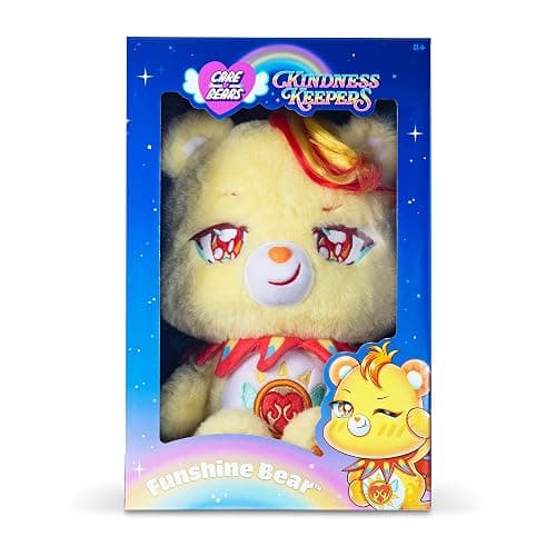Basic Fun Care Bears 35cm Kindness Keepers Plush – Funshine Bear Eco-Friendly Soft Toy with Cute Expression & Belly Badge – Adorably Collectible Plush for Kids & Fans thumbnail 5
