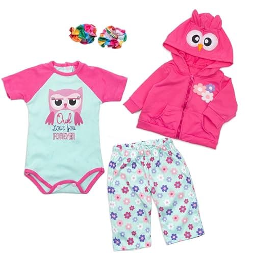 Reborn Baby Doll Clothes Red Bird Outfits Accessories for 22-24 Inch Reborn Newborn Baby Doll Clothes Reborn Toddler Doll Clothing - Image 1