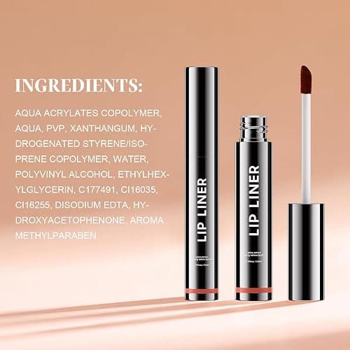dfjdskl Lip Stain - Long Wear Tattoo Lip Liner, Waterproof & Transfer-proof Peel Off Lip Stain with Matte Finish, Lip Tint For All Skin Types, Gifts for Women (Rose) thumbnail 9