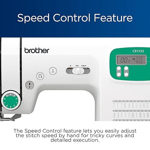 Brother CE1155 Computerized Sewing Machine, 110 Built-in Stitches, LCD Display, 7 Included Feet thumbnail 10