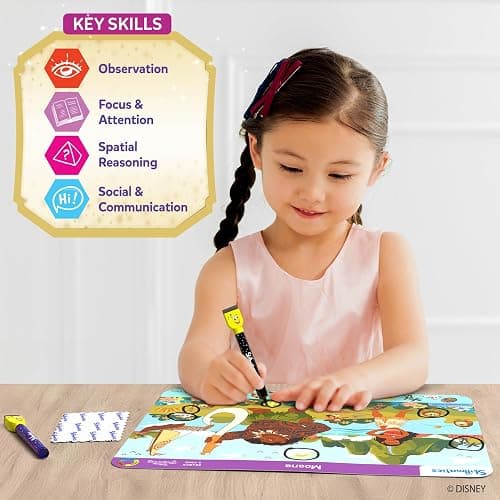 Skillmatics Search and Find Disney Princess Educational Game - Reusable Preschool Learning Activities, Christmas Toys, Art & Crafts, Gifts for Toddlers & Kids of Ages 3, 4, 5, 6 thumbnail 8