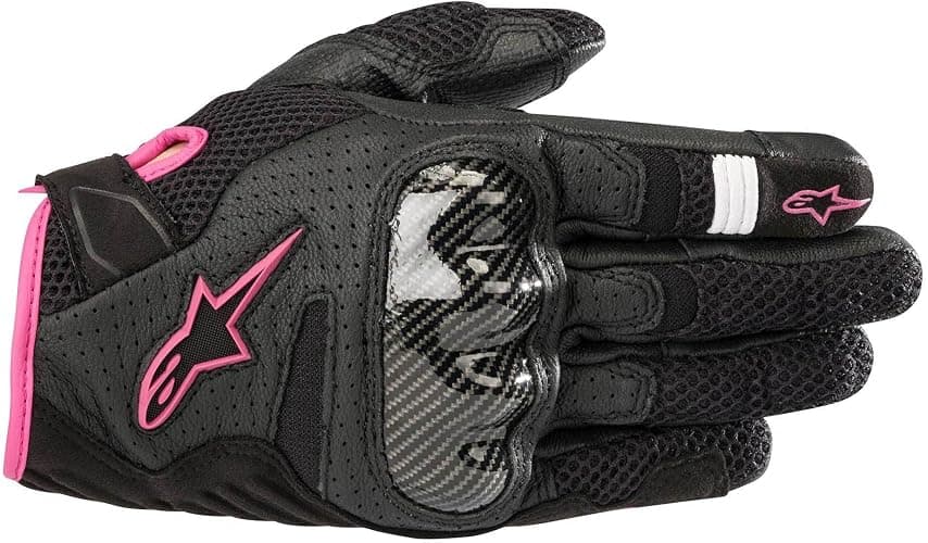 Alpinestars Motorradhandschuhe Stella Smx-1 Air V2 Gloves Black Fuchsia, Schwarz/Fuchsia, S - Image 1
