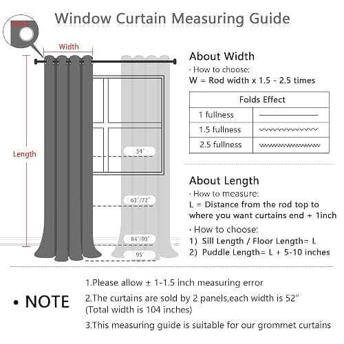 MYSKY HOME Cute Lilac Curtains for Girls Bedroom & Nursery Kids Purple Lavender Blackout Curtains Double Layer with Polka Dots Sheer, Grommet Tops, 52x84 Inch, 2 Panels thumbnail 3