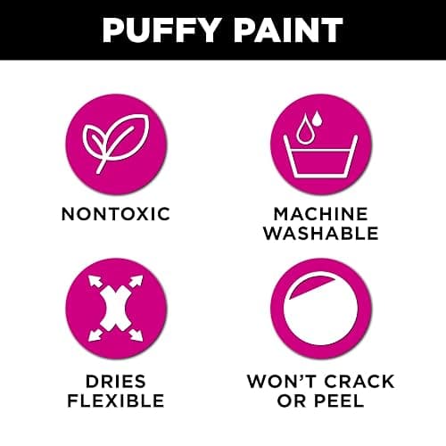 Tulip Puff Paint 20-Color Party Pack, Multi-Surface, Premium Quality, Nontoxic & Waterproof Craft Paint, Permanent on Fabric, Rainbow thumbnail 3