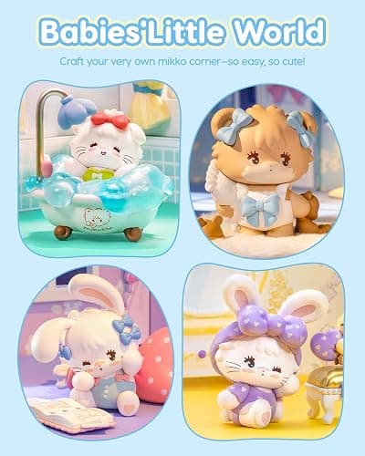 ROBOTIME Babies’ Little World Blind Box 1PC Surprise Kawaii Doll Action Figure Collectible Cute Desk Decor Random Art Toys Creative Gifts thumbnail 6