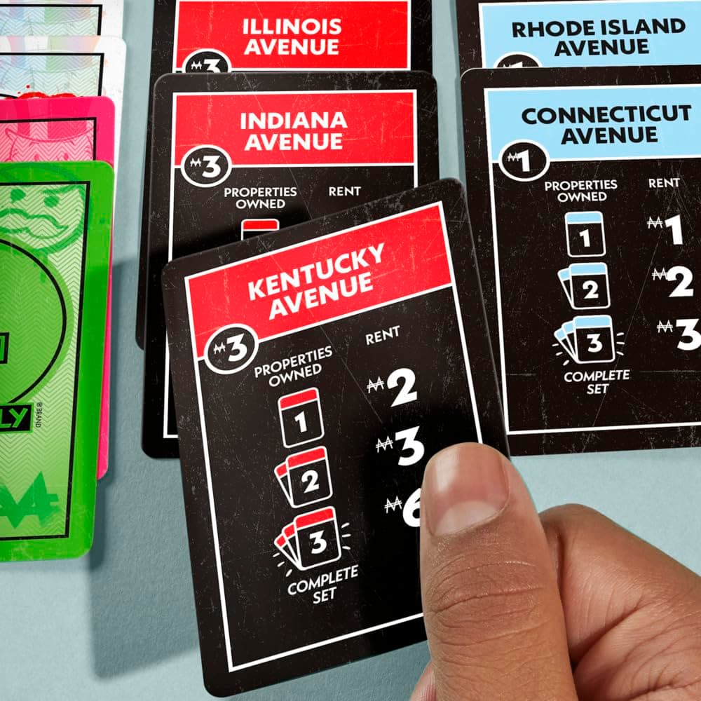 Monopoly Deal No Mercy Card Game – Ruthless Monopoly Deal Edition – Fun Family Games for Kids, Teens, and Adults – 15 Mins. – 2-5 Players – Ages 8+ thumbnail 4