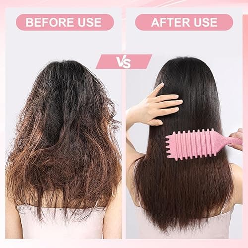 Candy Brush,Curly Hair Brush,Curl Defining Brush,Shaping and Defining Curls for Women Hair Brush for Combing and Shaping,Reduce Pulling and Curl Separation For Defined Curls(pink) thumbnail 5